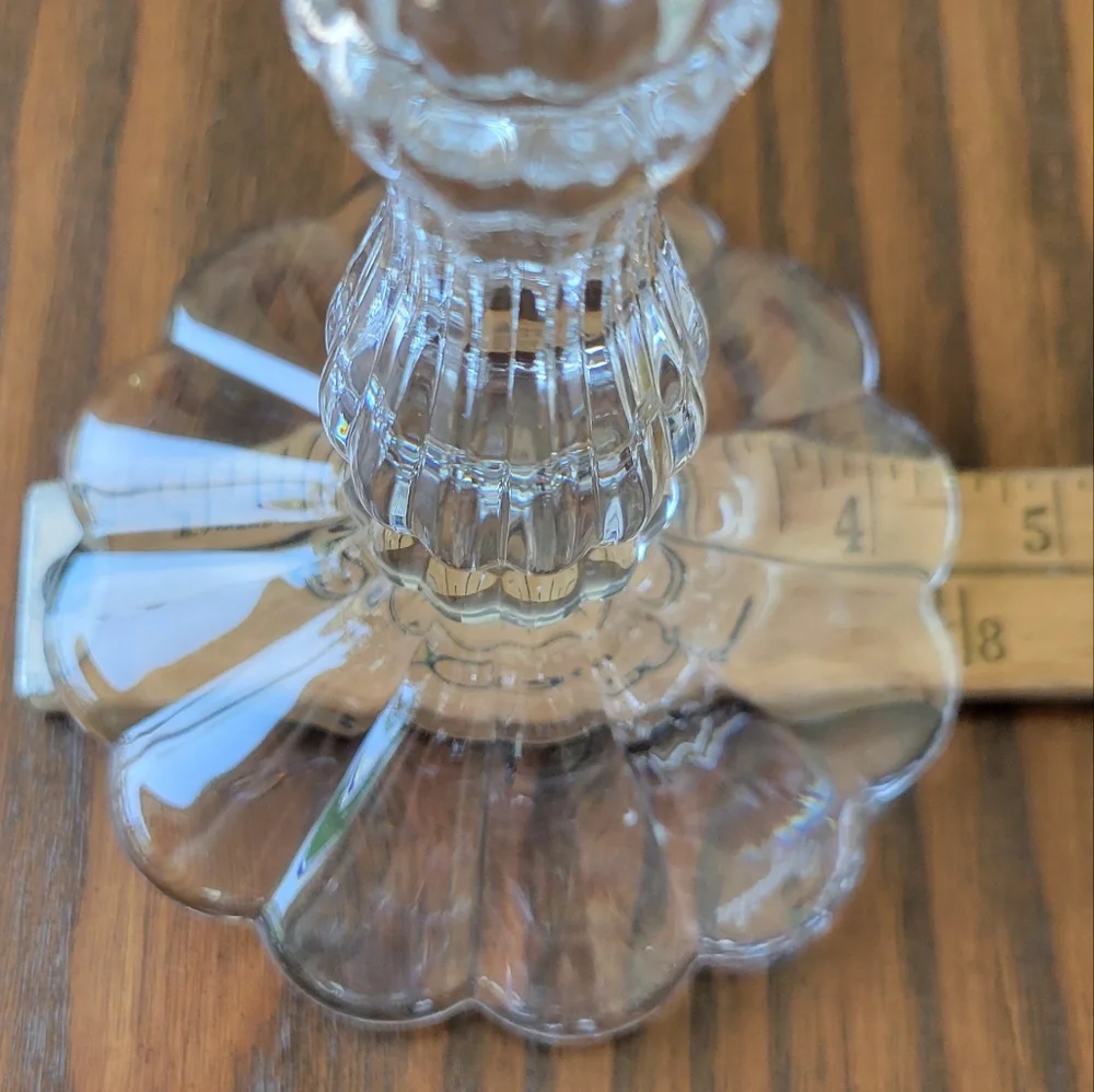 Rogaška Crystal Candlesticks Scalloped Design -- Set of 2 | 8